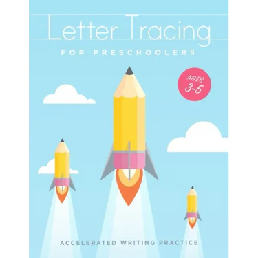 Letter Tracing For Preschoolers Ages 3-5: Learn to write activity workbooks, abc alphabet writing paper lines. Kindergarten preschoolers handwriting p