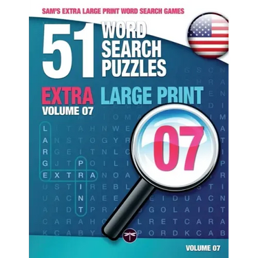 Sam's Extra Large-Print Word Search Games: 51 Word Search Puzzles, Volume 7: Brain-stimulating puzzle activities for many hours of entertainment