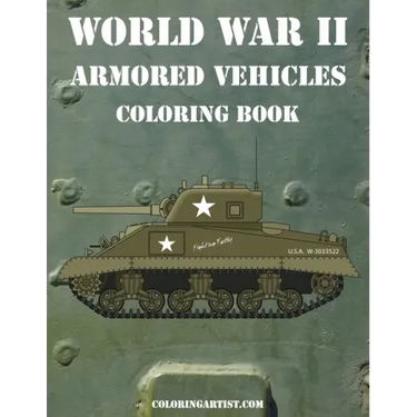 World War II Armored Vehicles Coloring Book