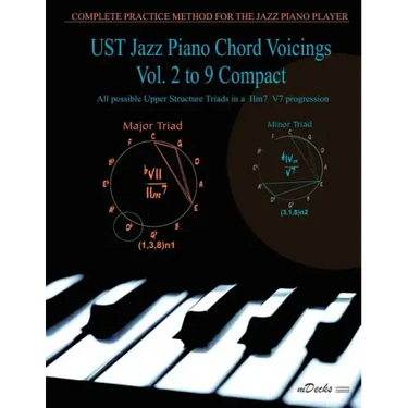 UST Jazz Piano Chord Voicings Vol. 2 to 9 Compact: All possible Upper Structure Triads in a IIm7 V7 progression