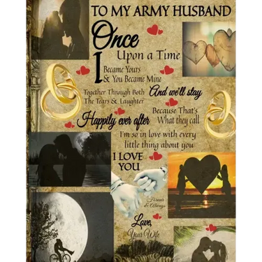 To My Army Husband Once Upon A Time I Became Yours & You Became Mine And We'll Stay Together Through Both The Tears & Laughter: 45th Wedding Anniversa