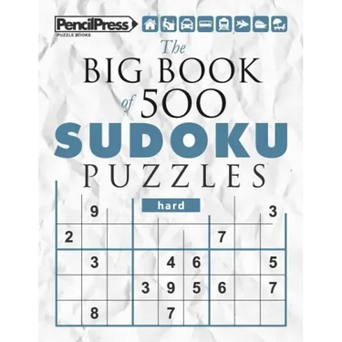 The Big Book of 500 Sudoku Puzzles Hard (with answers)