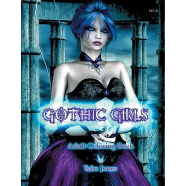 Gothic Girls Adult Coloring Book