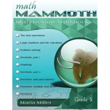 Math Mammoth Grade 5 Skills Review Workbook