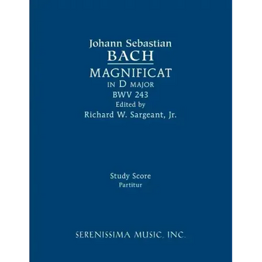 Magnificat in D major, BWV 243: Study score