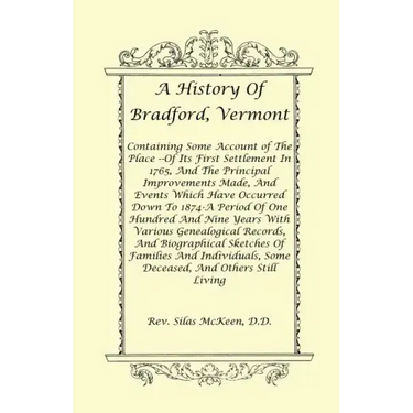 A History of Bradford, Vermont