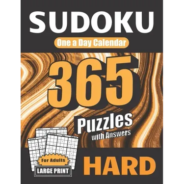 Sudoku One a Day Calendar for Adults: Hard: 365 Puzzles with Answers