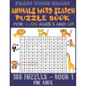 Train Your Brain Animals Word Search Puzzle Book for Kids Ages 5 and Up: 100 Fun and Educational Word Search Puzzles To Keep Your Children Entertained