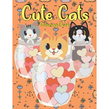Cute Cats Coloring Book: for kids to color 30 cats drawing . the perfect gift for children