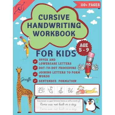 Cursive Handwriting Workbook: Cursive Handwriting workbook for grades 2 - 4