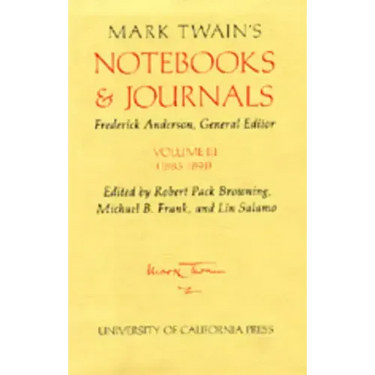 Mark Twain's Notebooks and Journals, Volume III: 1883-1891 Volume 8