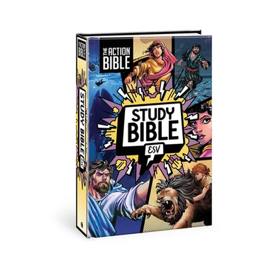 The Action Bible Study Bible Esv, Hardcover, Full Color