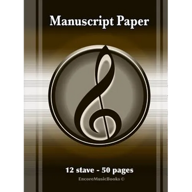 Manuscript Paper (50 Pages - 12 Stave)