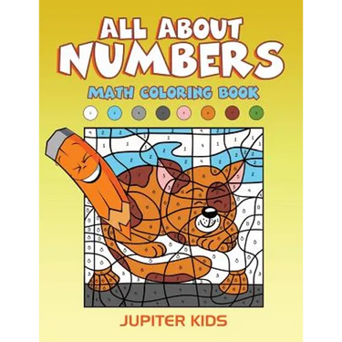 All About Numbers: Math Coloring Book