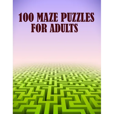 100 Maze Puzzles For Adults: A creative pig shaped maze book for mind relaxation with fun and more
