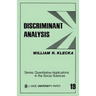Discriminant Analysis