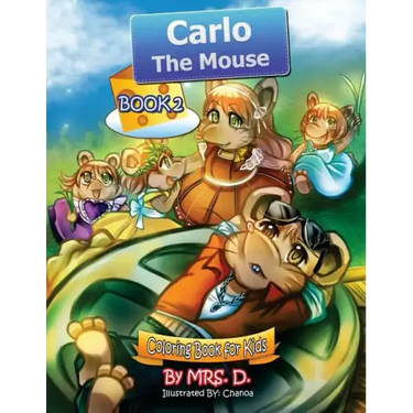 Carlo the Mouse: Coloring & Activity Kids Book 2