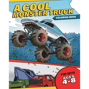 A Cool Monster Truck Coloring Book