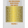 100 Challenging Mazes Puzzle For Adults: A creative and hard maze book for mind relaxation and stress relief