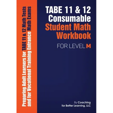 TABE 11 and 12 Consumable Student Math Workbook for Level M