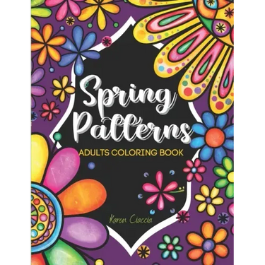 Spring Patterns: Adult coloring book