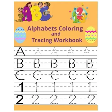 Alphabets Coloring and Tracing workbook: bunny alphabets tracing, coloring, number tracing 100 page