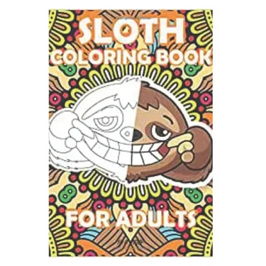 sloth coloring book for kids: 3-9 years old
