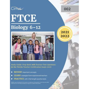 FTCE Biology 6-12 Study Guide: Prep Book with Practice Test Questions for the Florida Teacher Certification Exam (002)