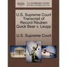U.S. Supreme Court Transcript of Record Reuben Quick Bear V. Leupp