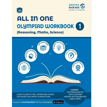 All in One Olympiad Workbook for Reasoning, Maths & Science - Class 1
