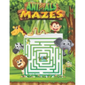 Animals Mazes: Book Vol 1: Activity Book Mazes Puzzles, Little Children's Nature, Mazes For Kids, Fun animals mazes to play