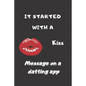 It Started With a Message on a dating App: Funny Valentines Day Gifts for Him/Her-Boyfriend Birthday/Girlfriend Birthday