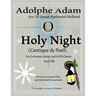 O Holy Night (Cantique de Noel) for Orchestra, Soloist and SATB Chorus: (Key of Bb) Full Score in Concert Pitch and Parts Included