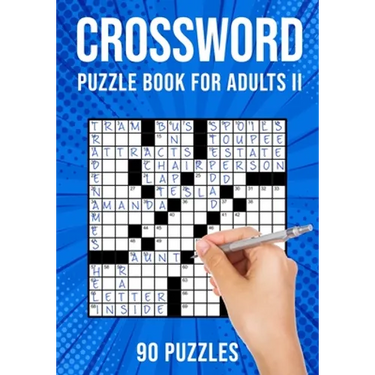 Crossword Puzzle Book for Adults II: Cross Word Activity Puzzlebook 90 Puzzles (US Version)