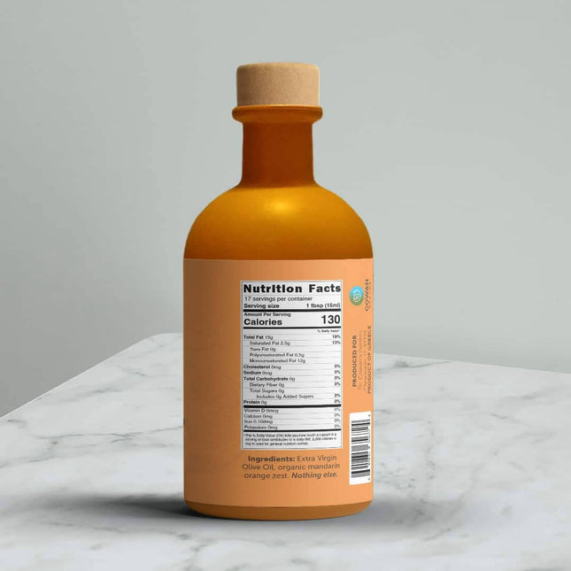 Mandarin Orange Infused High Polyphenol Olive Oil by Dr. Cowan's Garden