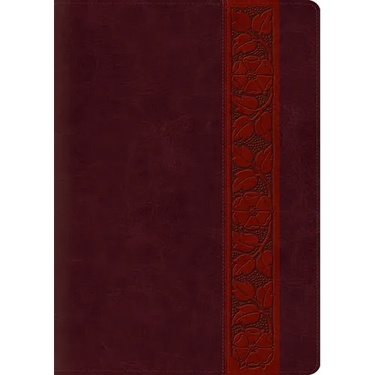 ESV Study Bible, Large Print (Trutone, Mahogany, Trellis Design, Indexed)