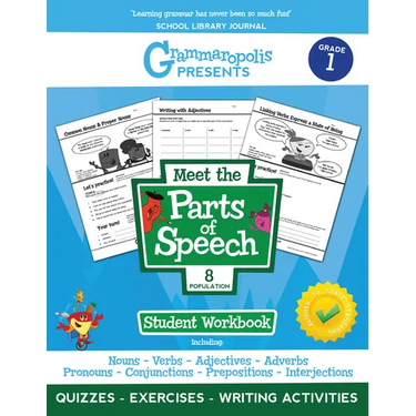 The Parts of Speech Workbook, Grade 1