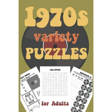 1970s Variety Puzzles for Adults: Travel Sized Word and Number Puzzles with Answers in Large Print