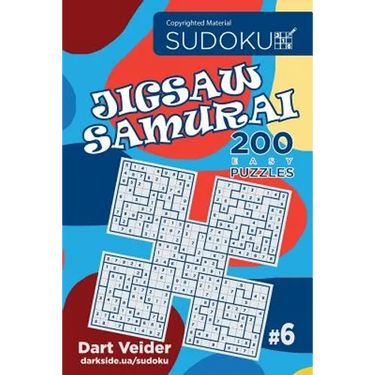 Sudoku Jigsaw Samurai - 200 Easy Puzzles 9x9 (Volume 6)