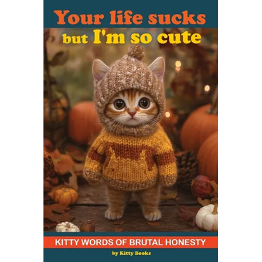 Your Life Sucks but I'm so Cute: Kitty Words of Brutal Honesty. Self Help Funny Book. Gift for Cat Lovers