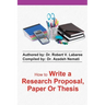 how to write a research proposal, paper or thesis
