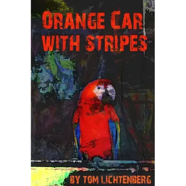 Orange Car with Stripes
