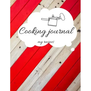 Recipe Book to Write in, Cooking Jurnal Notes, 102 pages, 8.5"x11"