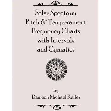 Solar Spectrum Pitch & Temperament Frequency Charts with Intervals and Cymatics: 2nd Edition