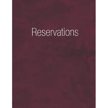 Reservations: Reservation Book Burgundy - Daily table bookings for restaurant- 365 pages
