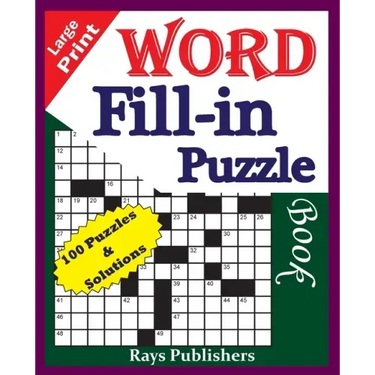 Large Print Word Fill-in Puzzle book