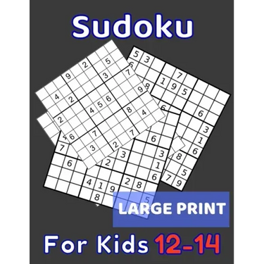 Sudoku For Kids 12-14 Large Print: 320 Sudoku Puzzles Medium and Hard for Kids Ages 12 13 14 With Solutions In The End. Cool Gift Idea For Birthday, A
