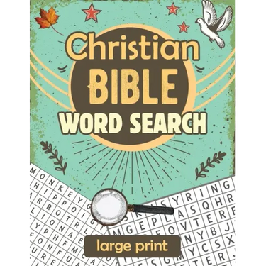Christian Bible Word Search: Large print biblical puzzle book 8.5x11