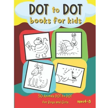 Dot to Dot Books for Kids: 50 Animals Dot to Dot for Boys and Girls Ages 4-8