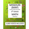 5th Grade MISSOURI MAP, 2019 MATH, Test Prep: 5th Grade MISSOURI ASSESSMENT PROGRAM TEST 2019 MATH Test Prep/Study Guide